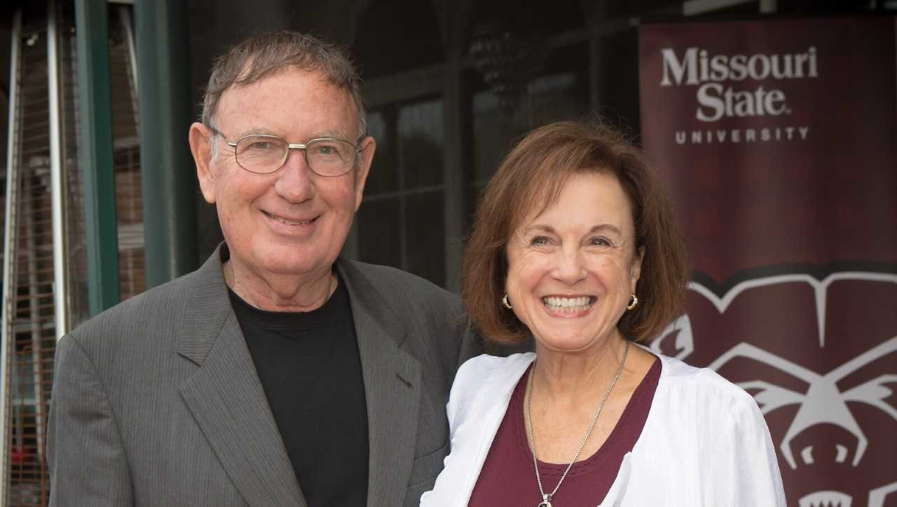 Shown with his wife, Carol, Ed Pinegar was a longtime support of Missouri State University.